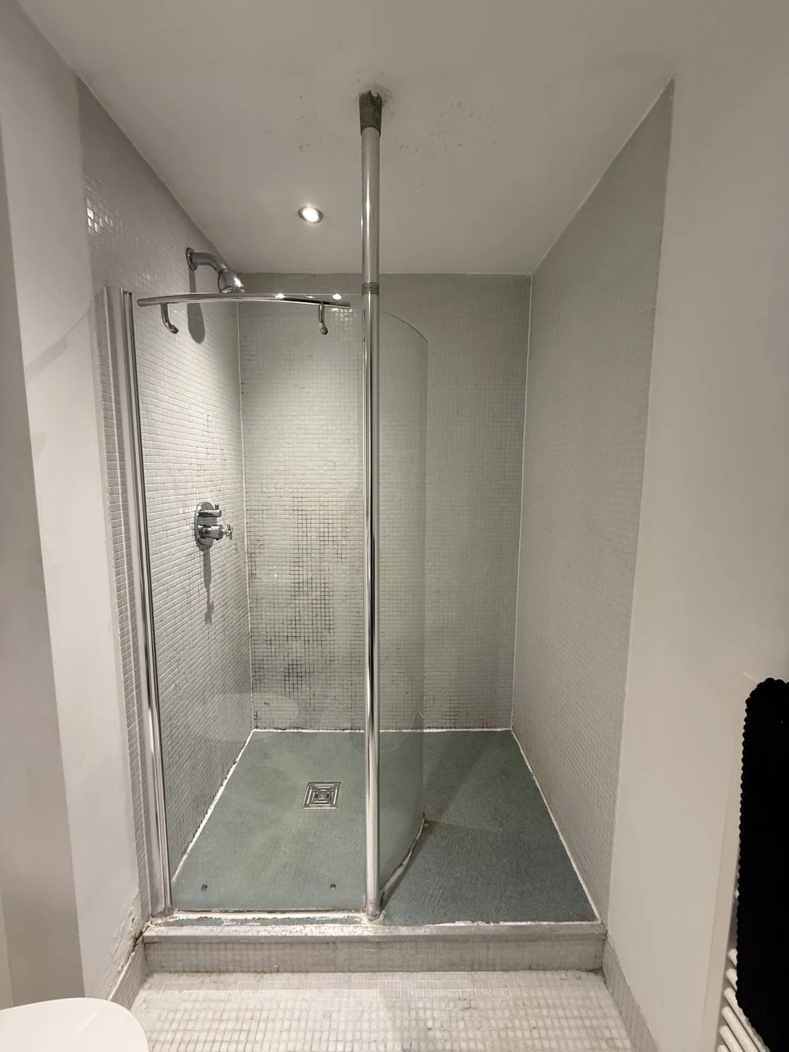 The same shower before refurbishment